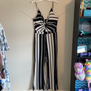 Black and white jumpsuit